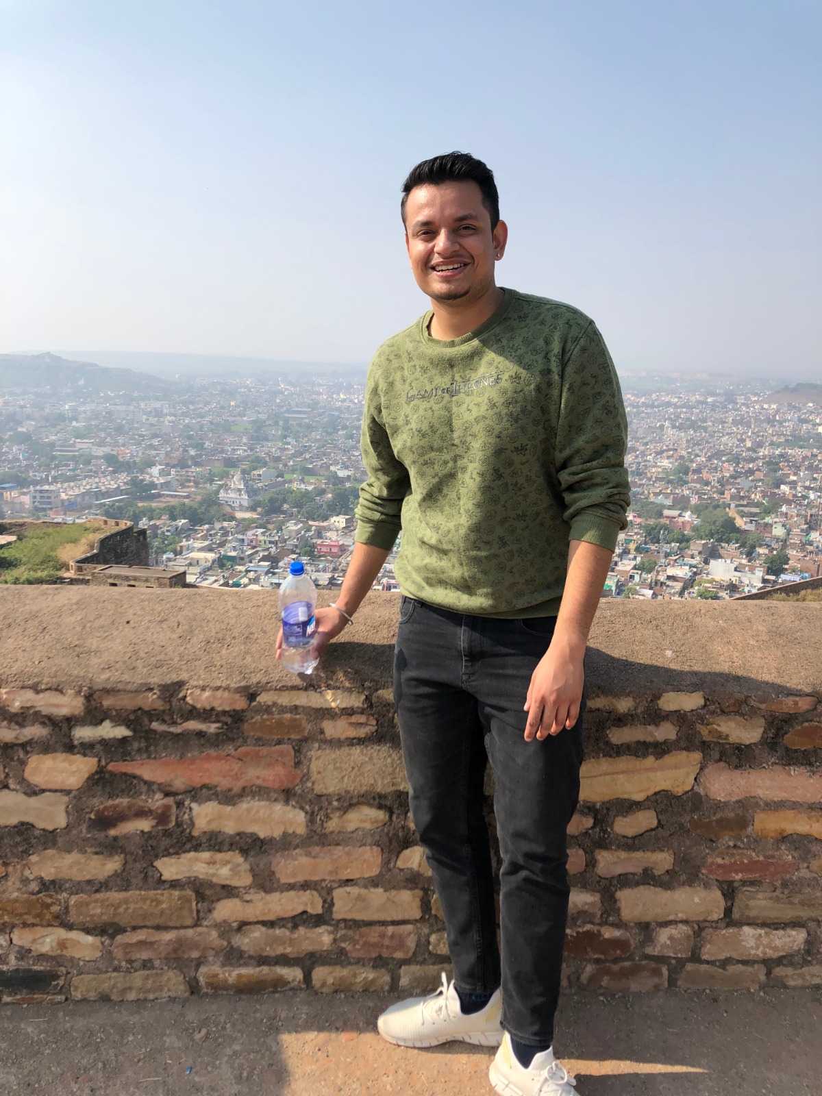 Hritik on a trip, photographed outdoors